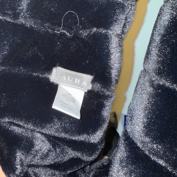 Black Soft Fluffy Jacket & Scarf Set - Brand New, Laura, Size XL - Picture 4 of 4